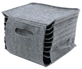 Tellerhalter Filz grau