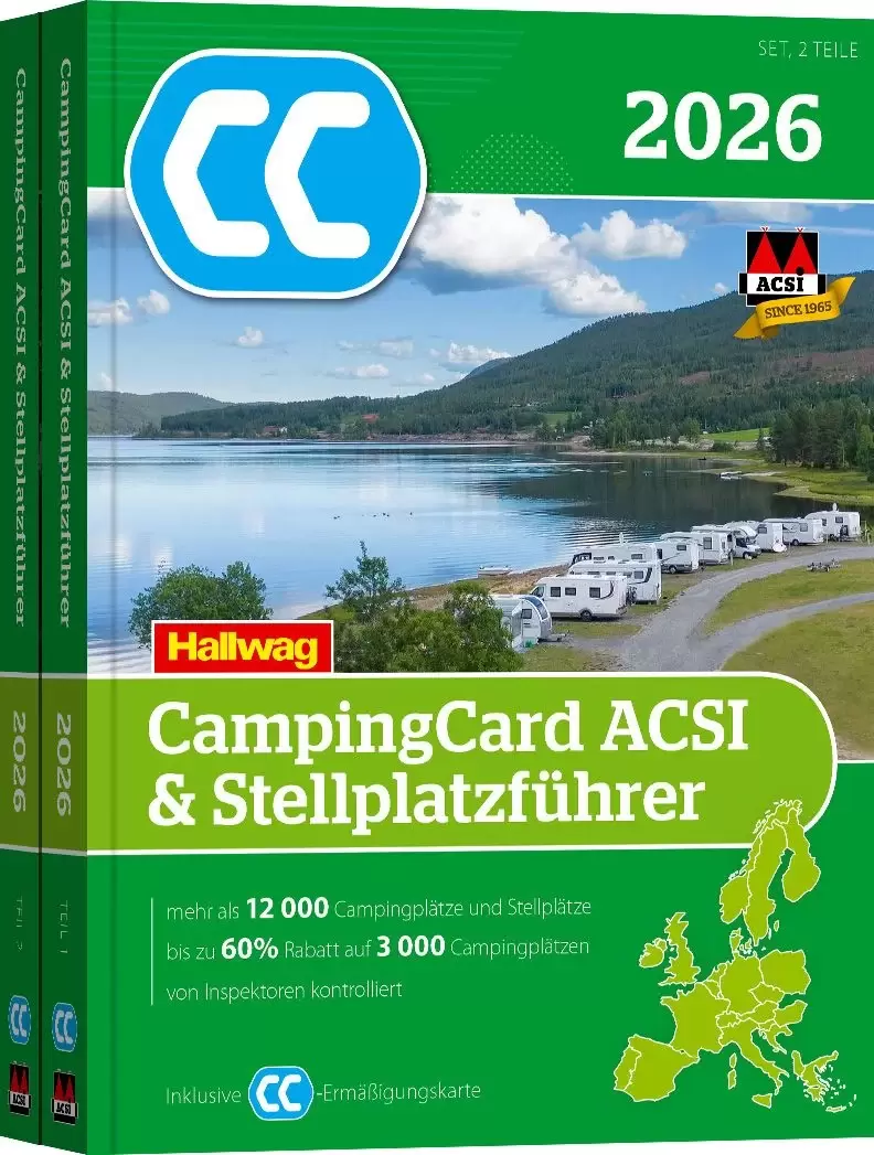 ACSI Camping Card Stellplatzführer 2026 Buchcover