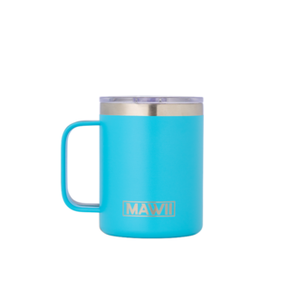 Edelstahl Kaffebecher blau