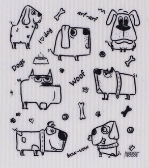 Ökologisches Schwammtuch Dogs