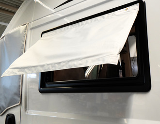 Fernwehstyle Fensterabdeckung grau