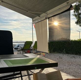 Pegge Peg Sonnenschutz Markise grauweiss