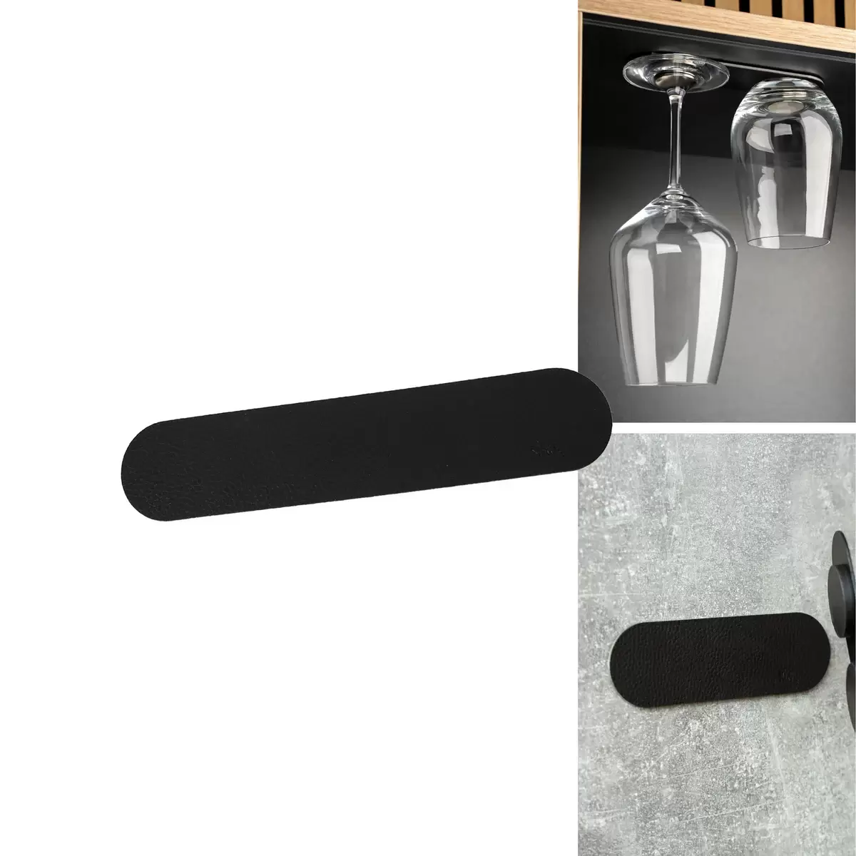 Metall-Leiste 16cm schwarz