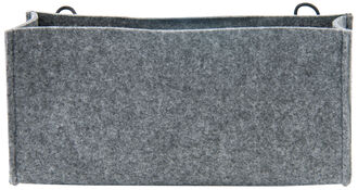 Stautasche Filz grau 29 x 11 cm