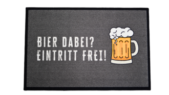 Bier dabei Fußmatte