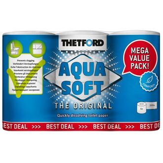 Aqua Soft Toilettenpapier 6er Pack