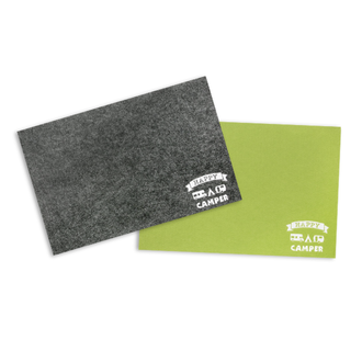 Platzset in den Farben Grün und Anthtrazit