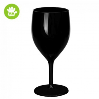 Polycarbonat Weinglas schwarz  0,25l
