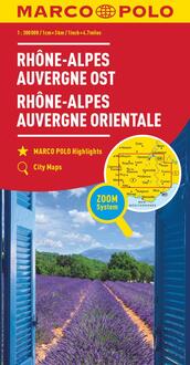 Marco Polo Karte Rhòne-Alpes, Auvergne