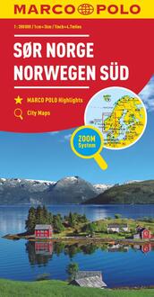 MARCO POLO Länderkarte Norwegen Süd