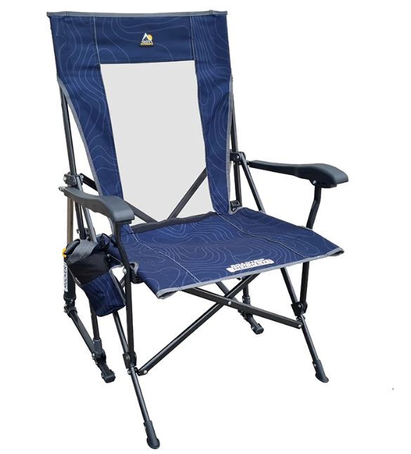 GCI Outdoor RoadTrip Rocker Navy Topo