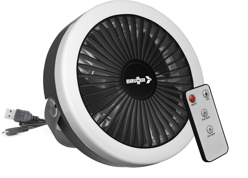 Brunner Ventilator mit Licht Moonbell aufladbar
