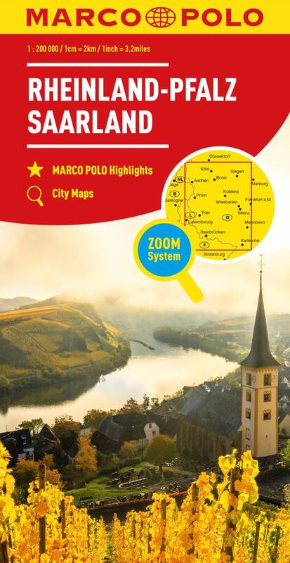 Reisekarte Rheinland-Pfalz,Saarland Cover