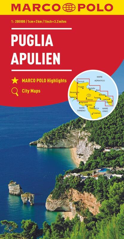Reisekarte Apulien Marco Polo cover