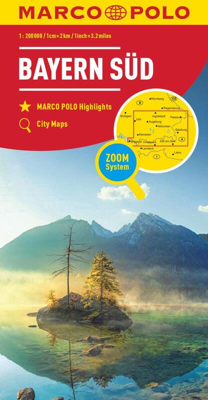 Reisekarte Bayern Süd Marco Polo Cover