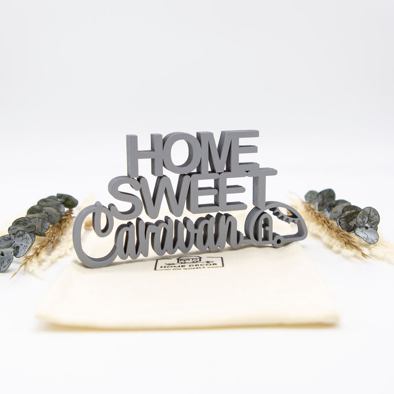 Schriftzug Home Sweet Caravan