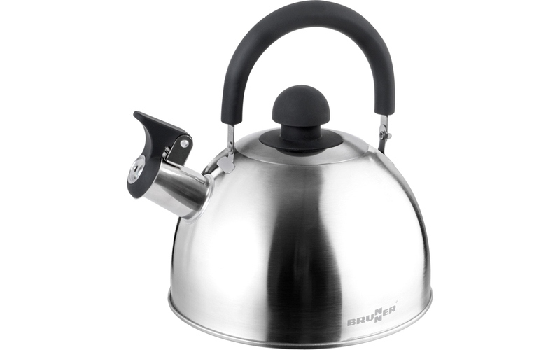 Wasserkessel 1,8 silber schwarzer Griff