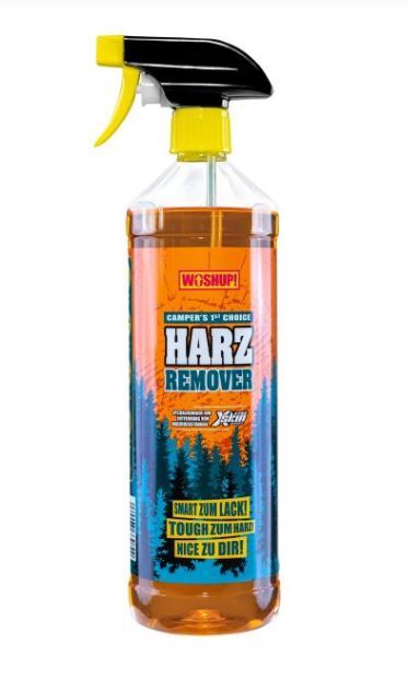 Harz Remover in der bunten Sprühflasche