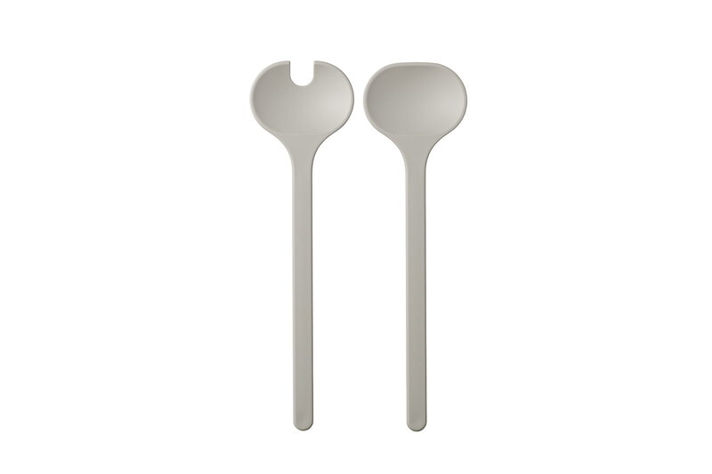 Salatbesteck Silueta Nordic white