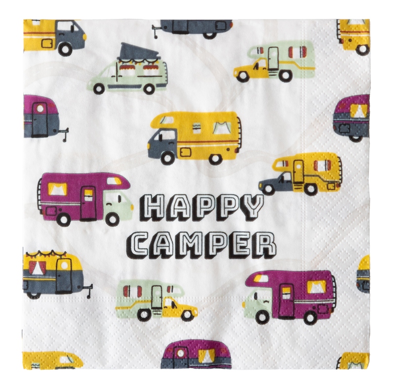 Campingservietten Happy Camper