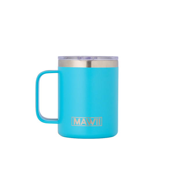 Edelstahl Kaffebecher blau