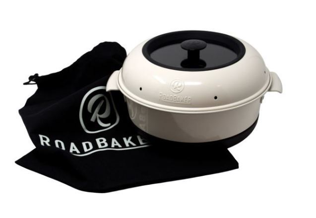 Roadbaker - Backofen weiß schwarzer Deckel