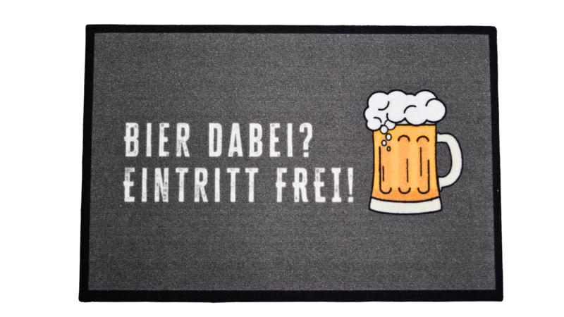 Bier dabei Fußmatte