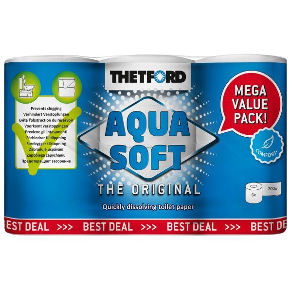 Aqua Soft Toilettenpapier 6er Pack
