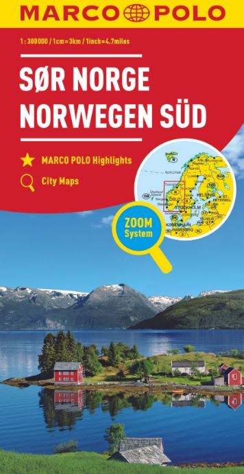 MARCO POLO Länderkarte Norwegen Süd
