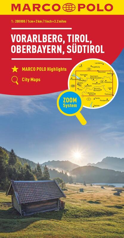 Marco Polo Landkarte Vorarlberg, Tirol